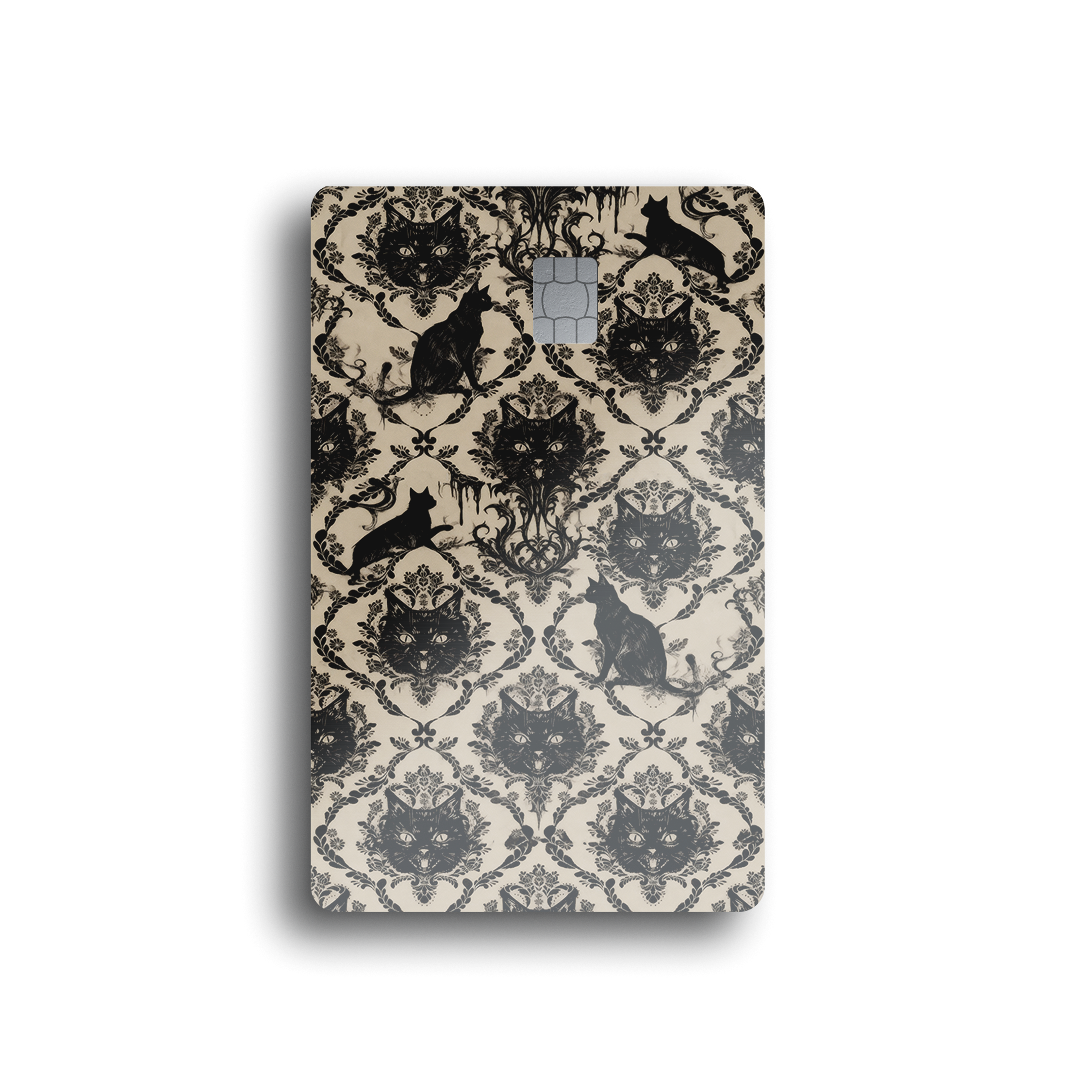 Occult Cat Damask Card Skin